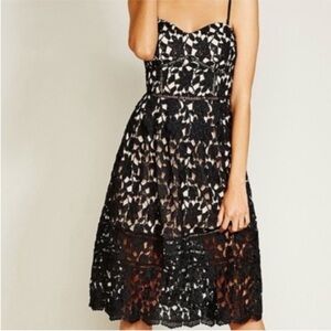 Gianni Bini Maura lace midi dress size S